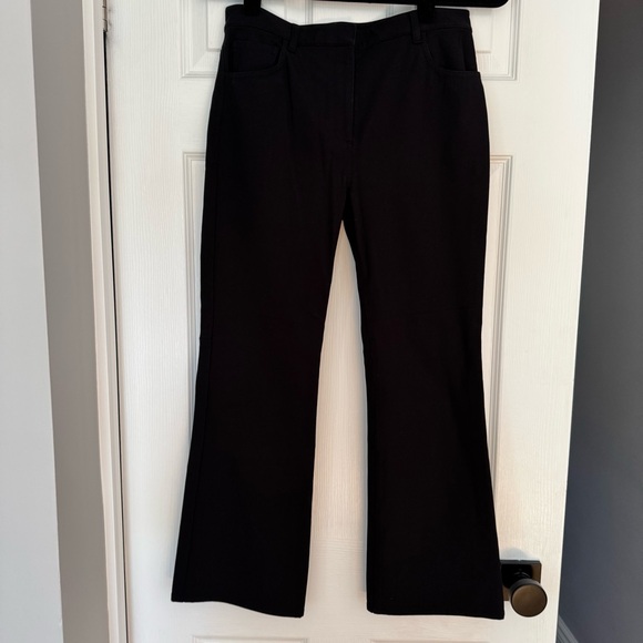Theory Kick Pant in Stretch Cotton Black Size 2 - Picture 3 of 9